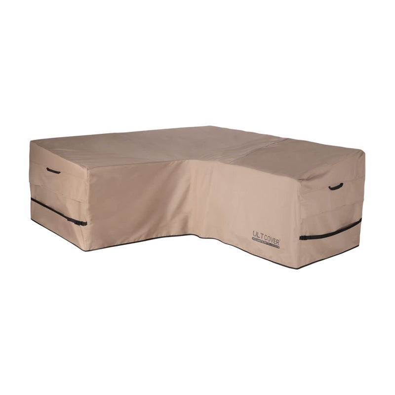 ULTCOVER Patio V-Shaped Sofa Cover Waterproof for 5-Seater Outdoor Sectional Furniture Couch 85 inch Wide - Image 1